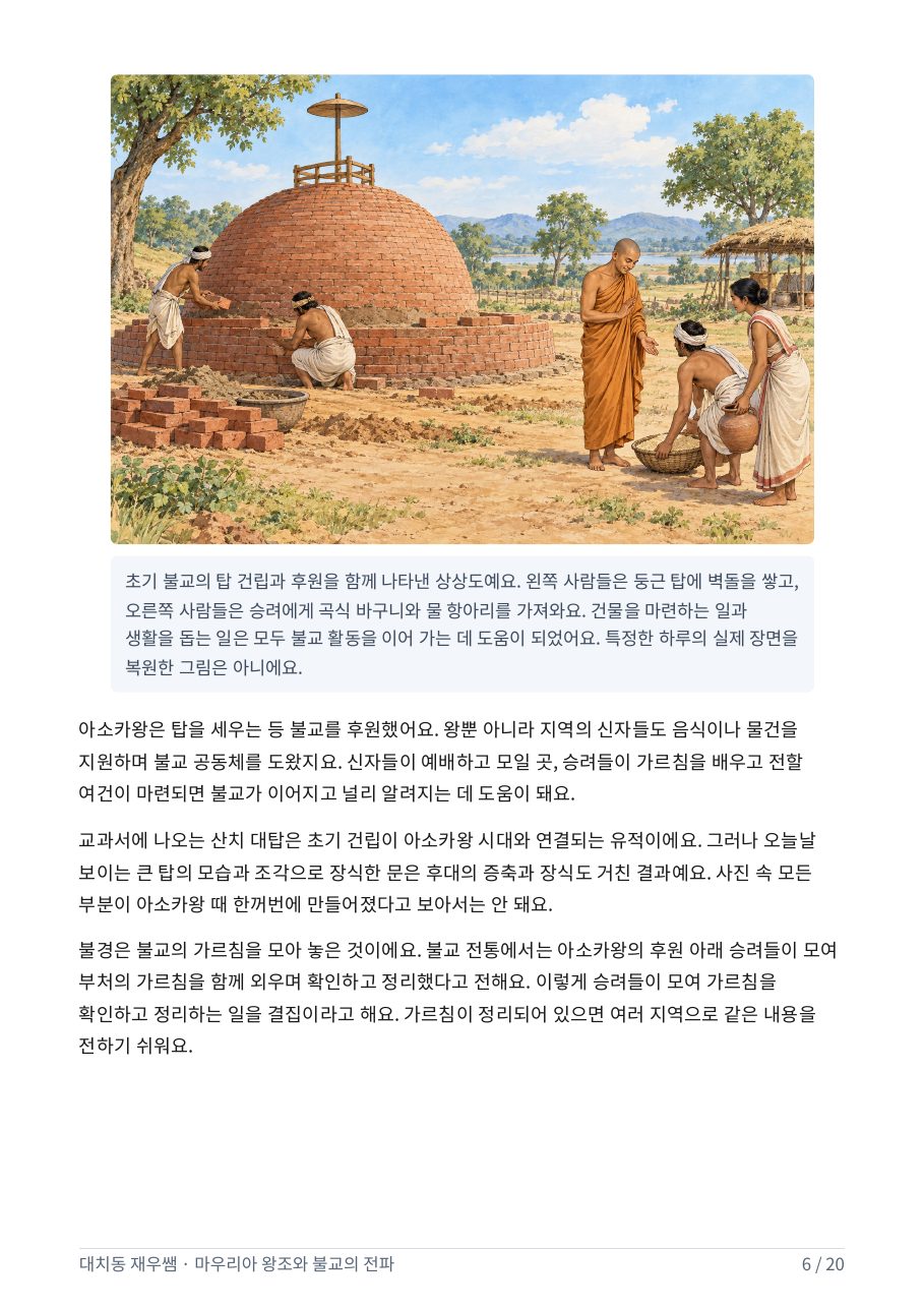 초기 불교 탑 건립과 후원